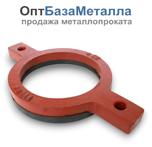 Кольцо опорное чугун SML Ду 50 с гальванизированной резиной, DN 50